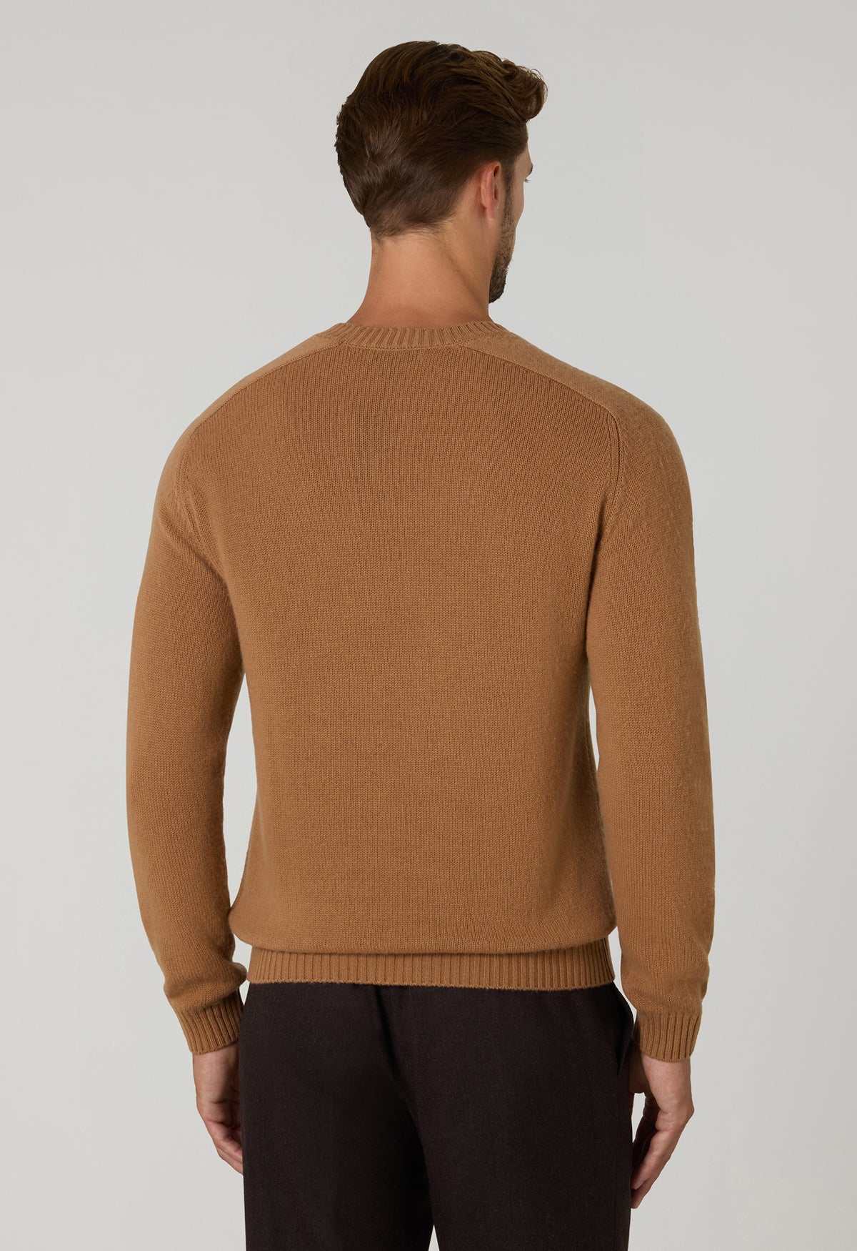 Camel Wool Cashmere Crewneck