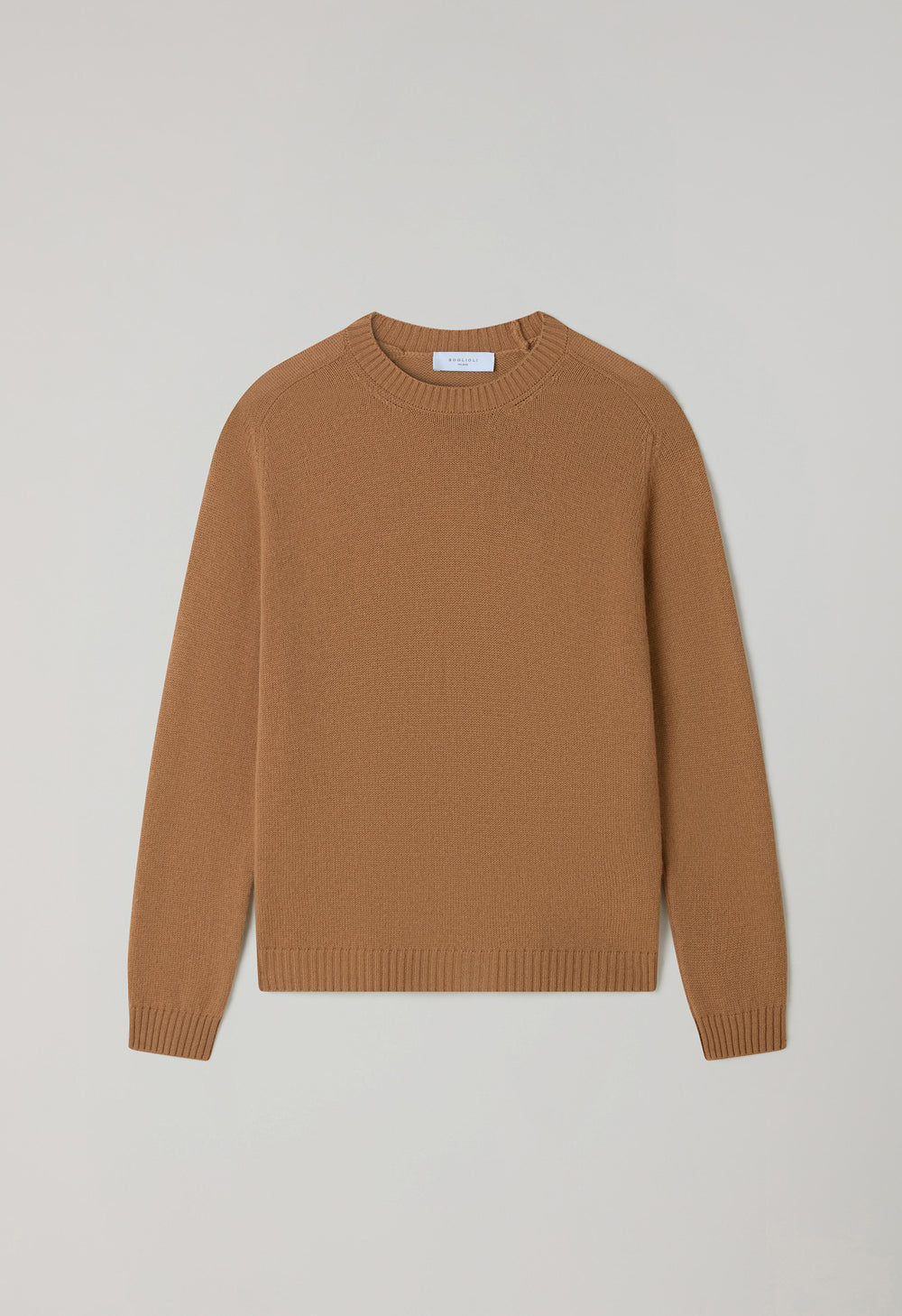 Camel Wool Cashmere Crewneck