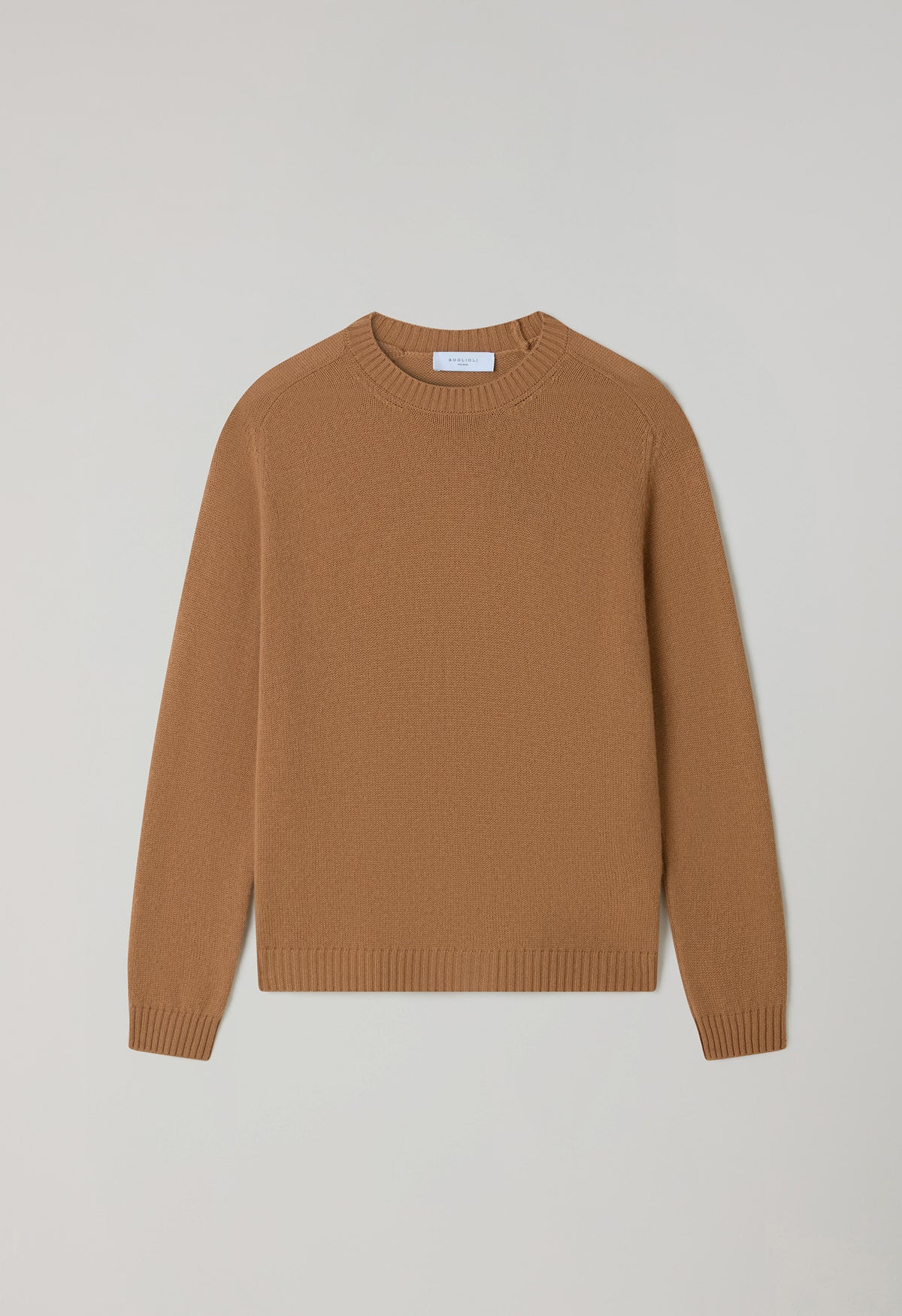 Camel Wool Cashmere Crewneck