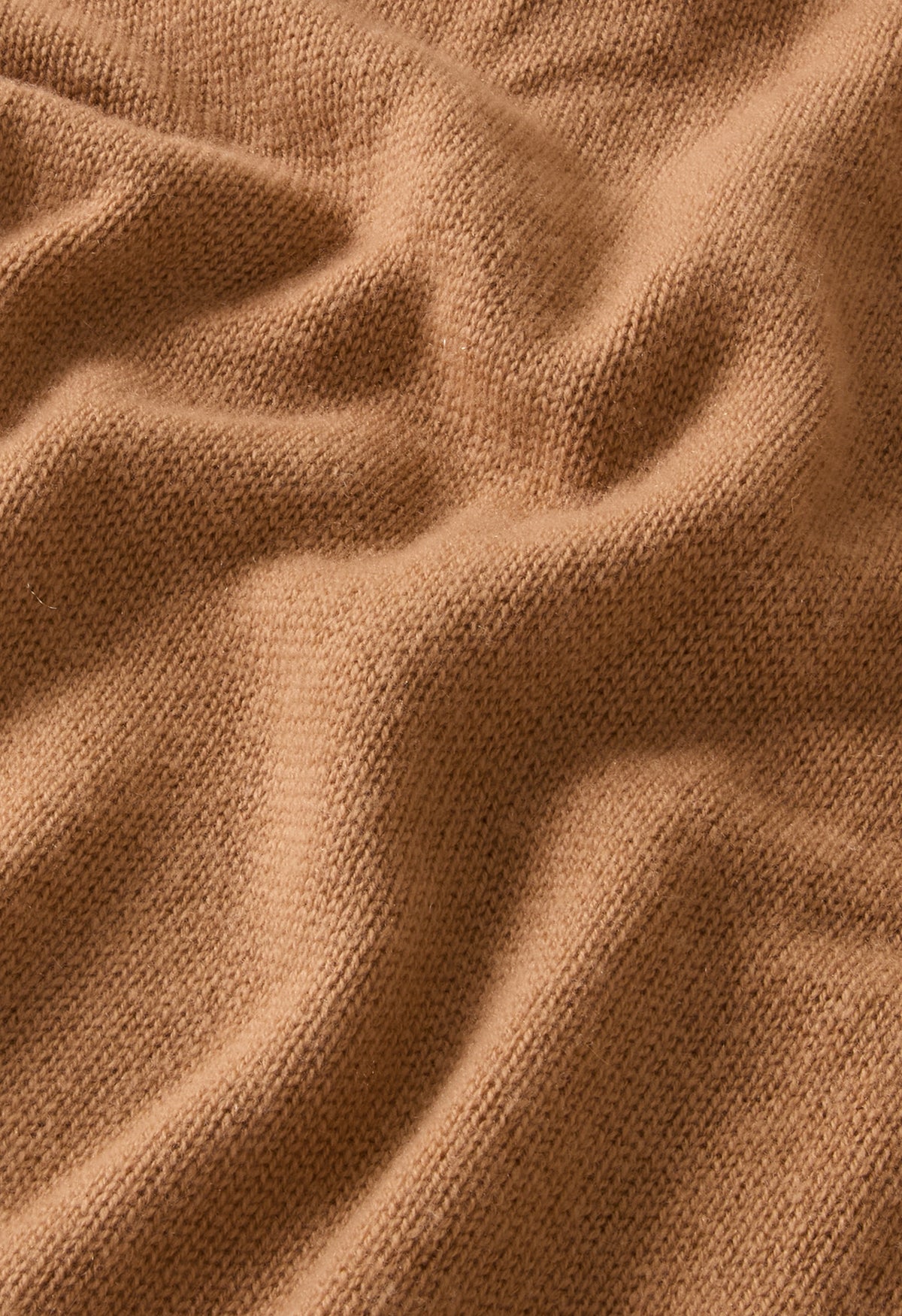 Camel Wool Cashmere Crewneck
