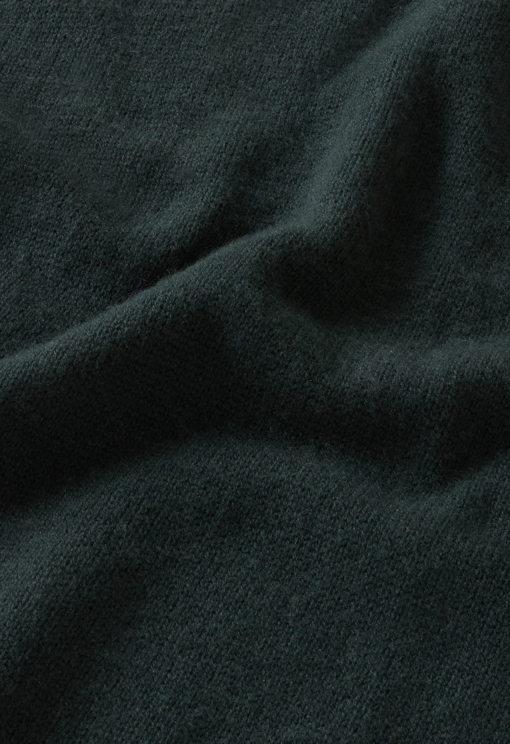 Dark Green Wool Cashmere Crewneck