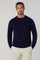 Blue Wool Cashmere Crewneck