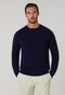 Blue Wool Cashmere Crewneck