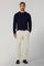 Blue Wool Cashmere Crewneck