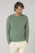 Girocollo in cashmere Mouliné verde