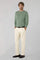 Girocollo in cashmere Mouliné verde