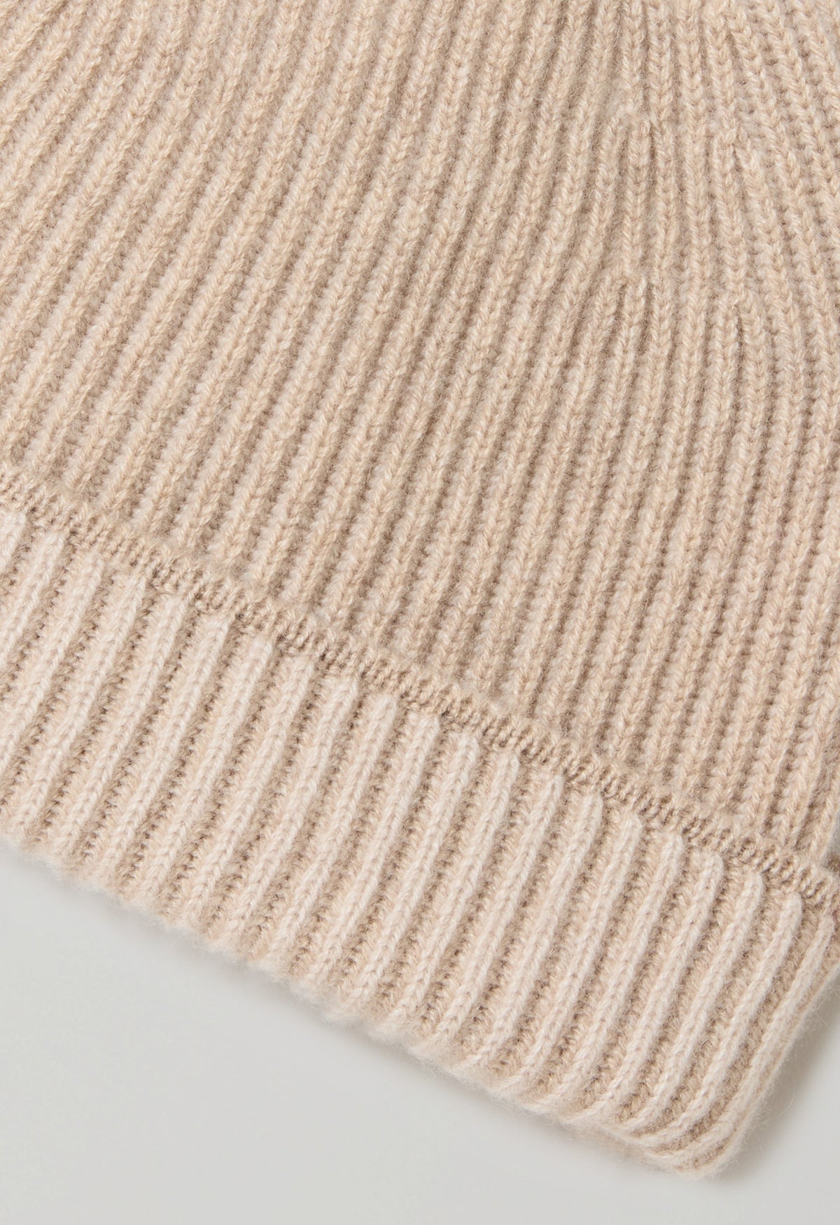 Beige Cashmere Cap