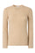 Beige Brushed Wool Cashmere Crewneck