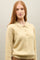 Yellow Ribbed Cashmere Polo