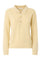 Yellow Ribbed Cashmere Polo