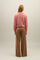 Pink Ribbed Cashmere Polo