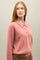 Pink Ribbed Cashmere Polo