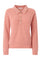 Pink Ribbed Cashmere Polo