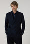 Blue blended Wool Pinstripe Easy Jacket