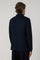 Blue blended Wool Pinstripe Easy Jacket