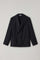Dark Grey blended Wool Pinstripe Easy Jacket