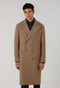 Cappotto Polo doppiopetto in lana e cashmere con martingala cammello