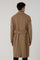 Cappotto Polo doppiopetto in lana e cashmere con martingala cammello