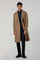 Cappotto Polo doppiopetto in lana e cashmere con martingala cammello