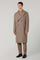 Beige Wool Cashmere double-breasted Polo Coat with martingale