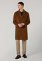 Brown Garment Dyed Cashmere Coat