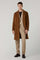 Brown Garment Dyed Cashmere Coat
