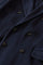 Cappotto doppiopetto in cashmere tinto in capo blu