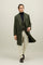 Green Wool Vichy double-breasted K-Coat