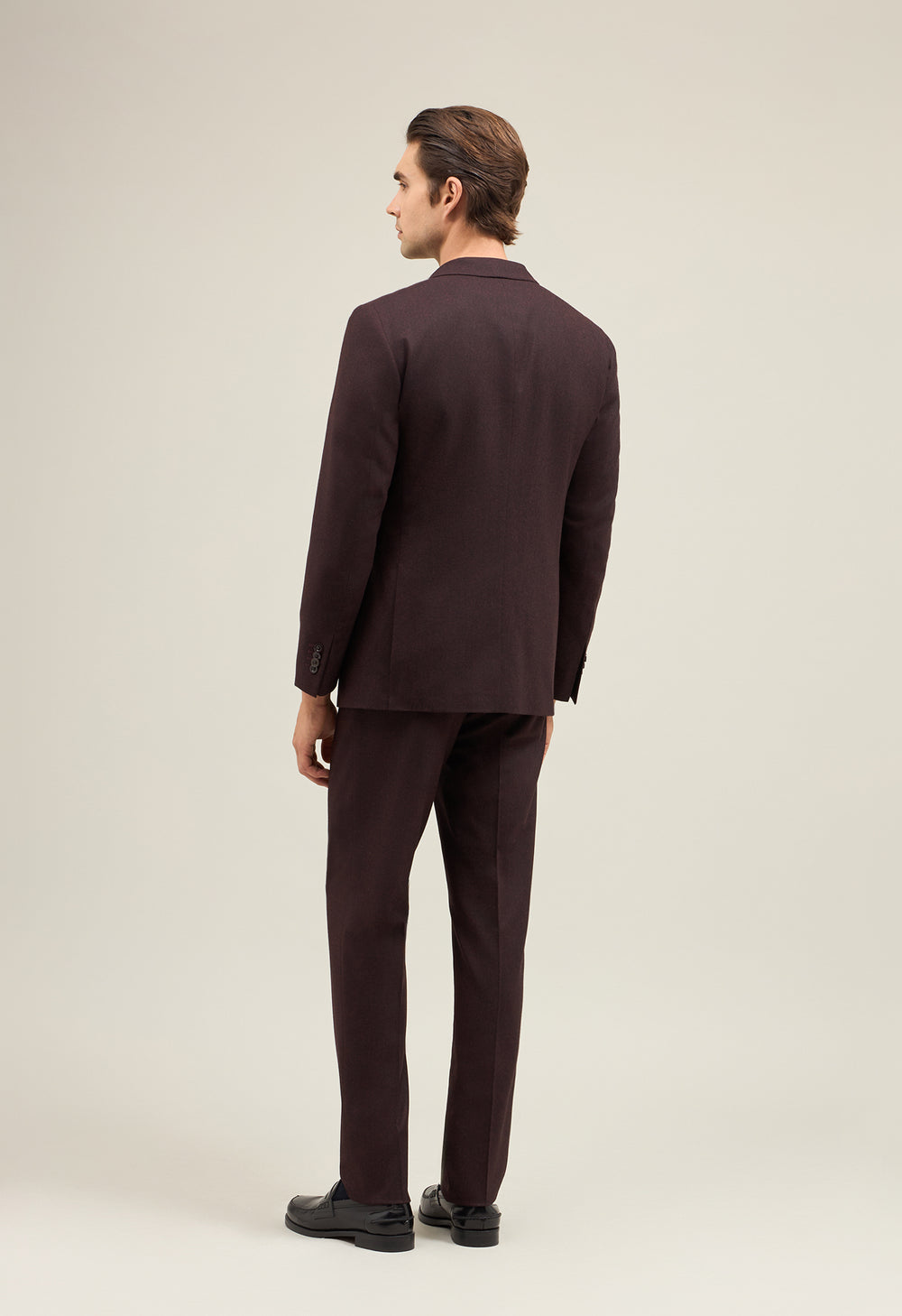 Bordeaux Superlight Flannel B-Line Suit