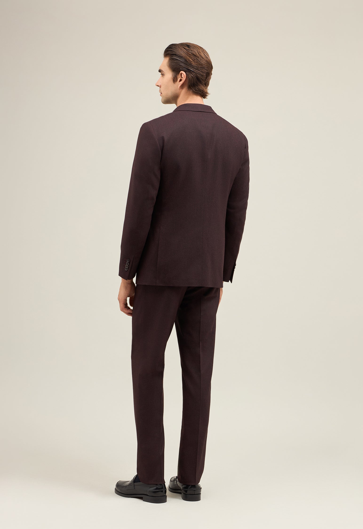 Bordeaux Superlight Flannel B-Line Suit