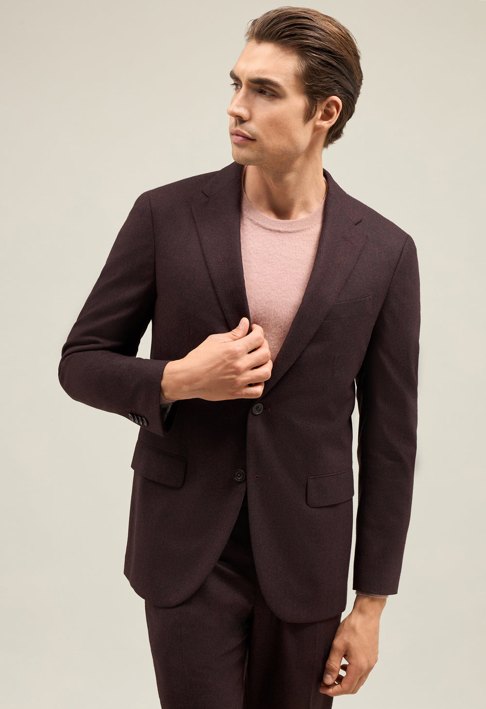 Bordeaux Superlight Flannel B-Line Suit
