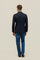 Blue Wool Hopsack double-breasted B-Line Jacket 