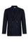 Blue Wool Hopsack double-breasted B-Line Jacket 