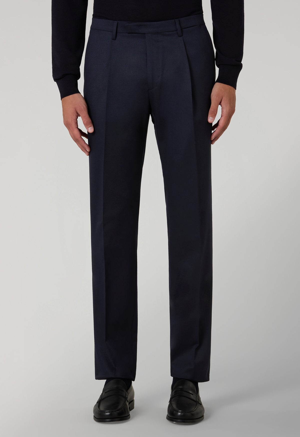 Blue Stretch Wool B-Line Suit