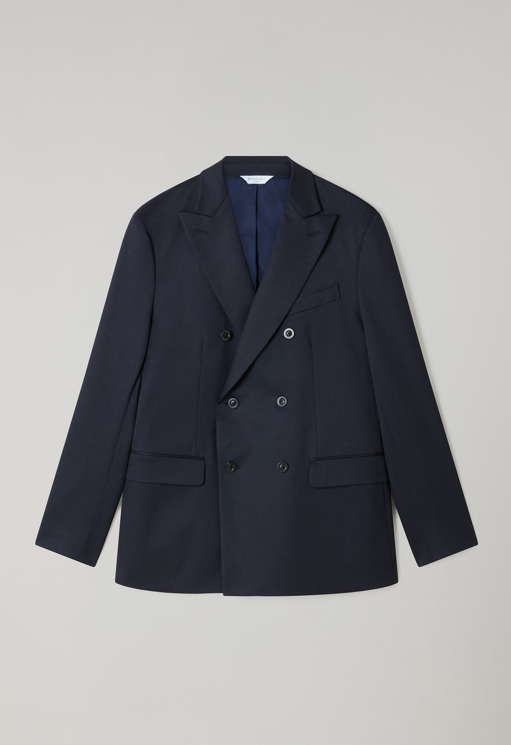 Blue Stretch Wool B-Line Suit