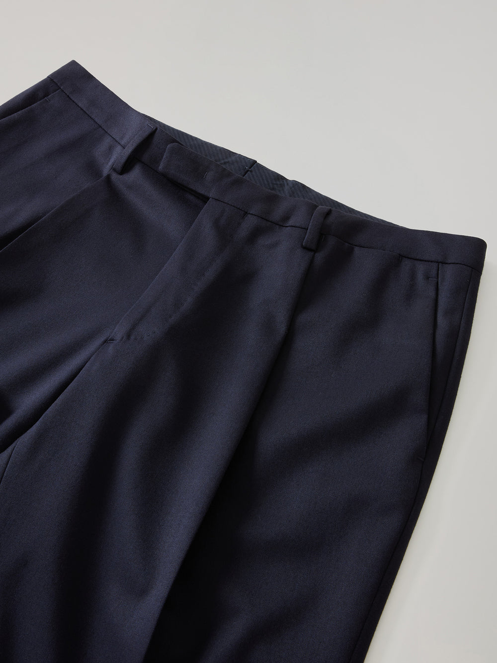 Blue Stretch Wool B-Line Suit