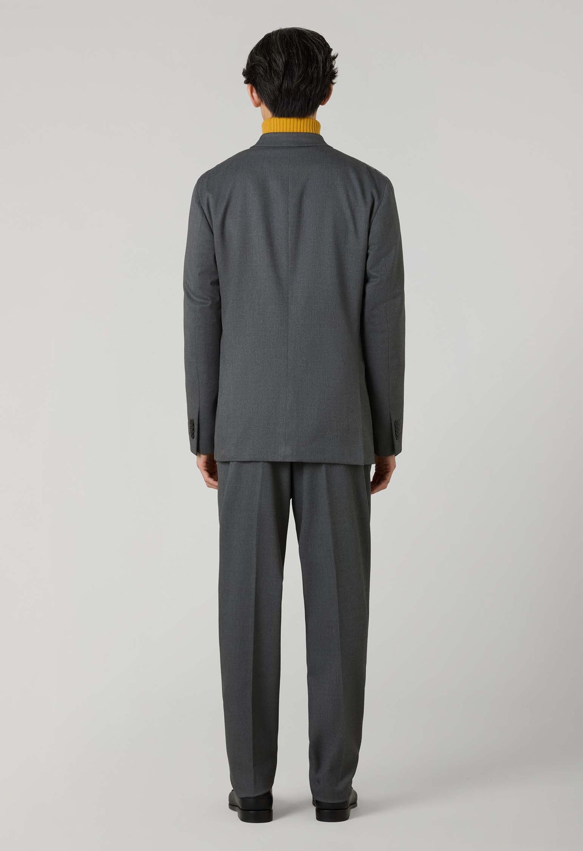 Grey Stretch Wool B-Line Suit