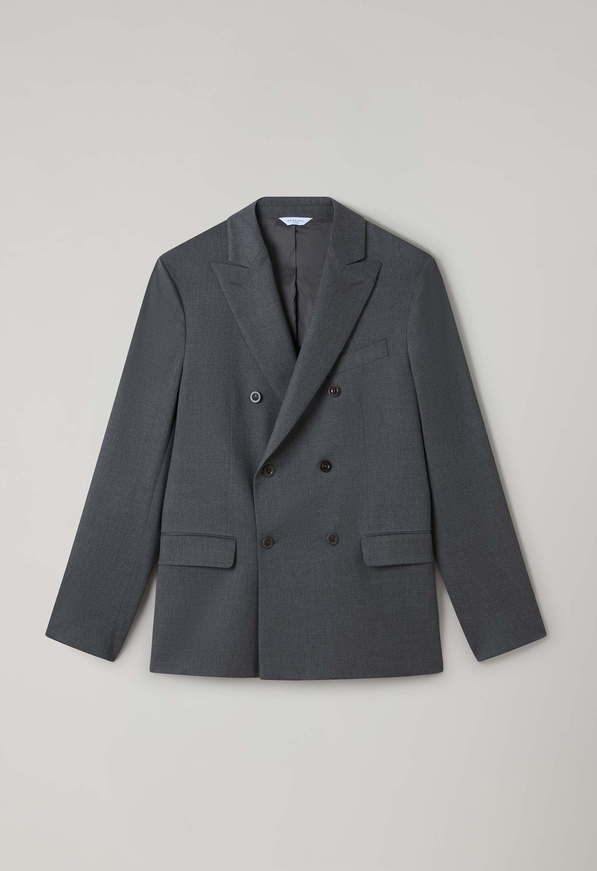 Grey Stretch Wool B-Line Suit