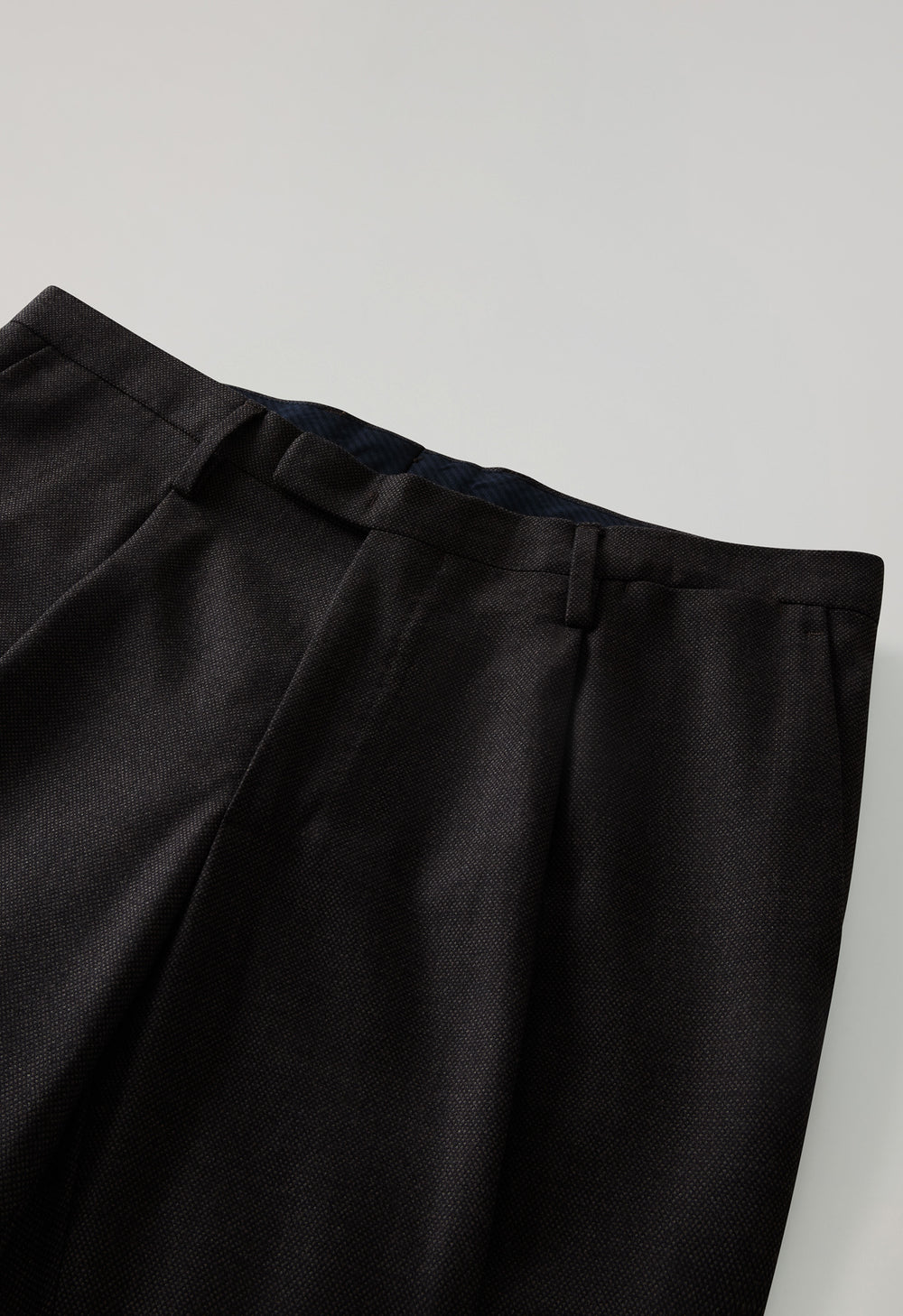 Brown Bird's Eye Wool B-Line Suit