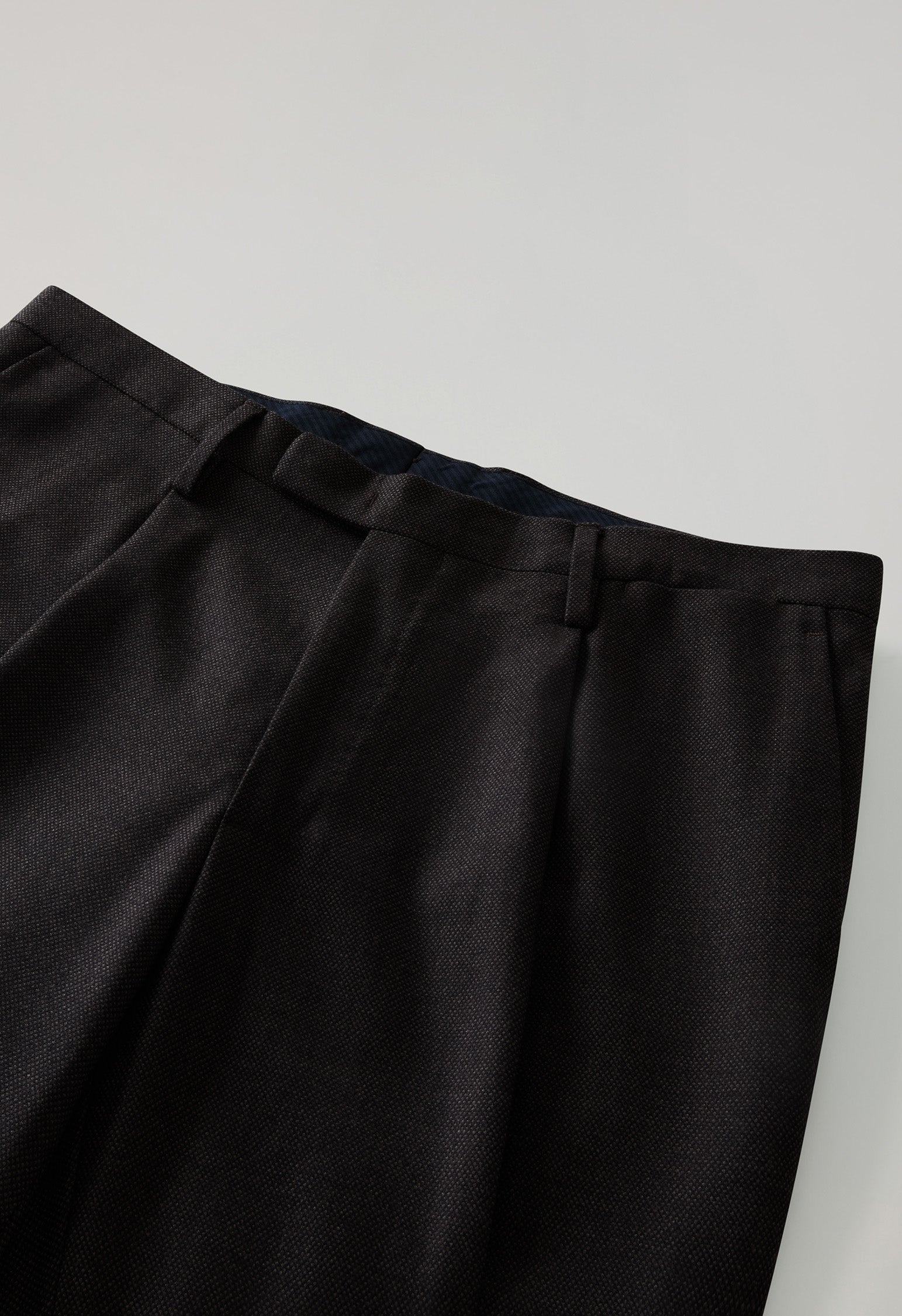Brown Bird's Eye Wool B-Line Suit