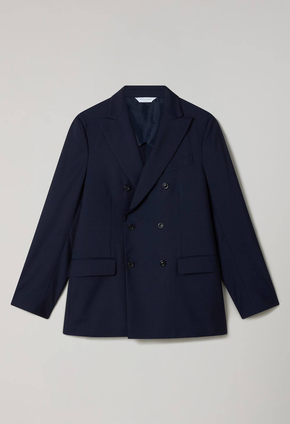 Bleuer Anzug B-Line aus Woll-Canvas