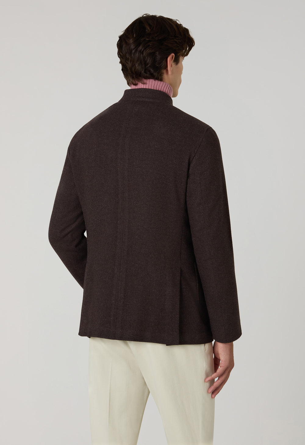 Brown Wool Cashmere soft Gassman Jacket
