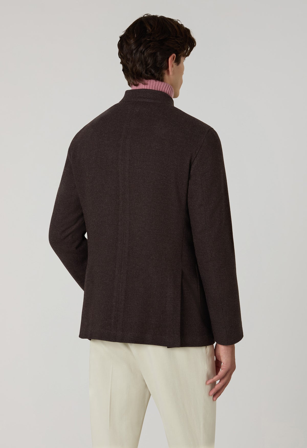 Brown Wool Cashmere soft Gassman Jacket