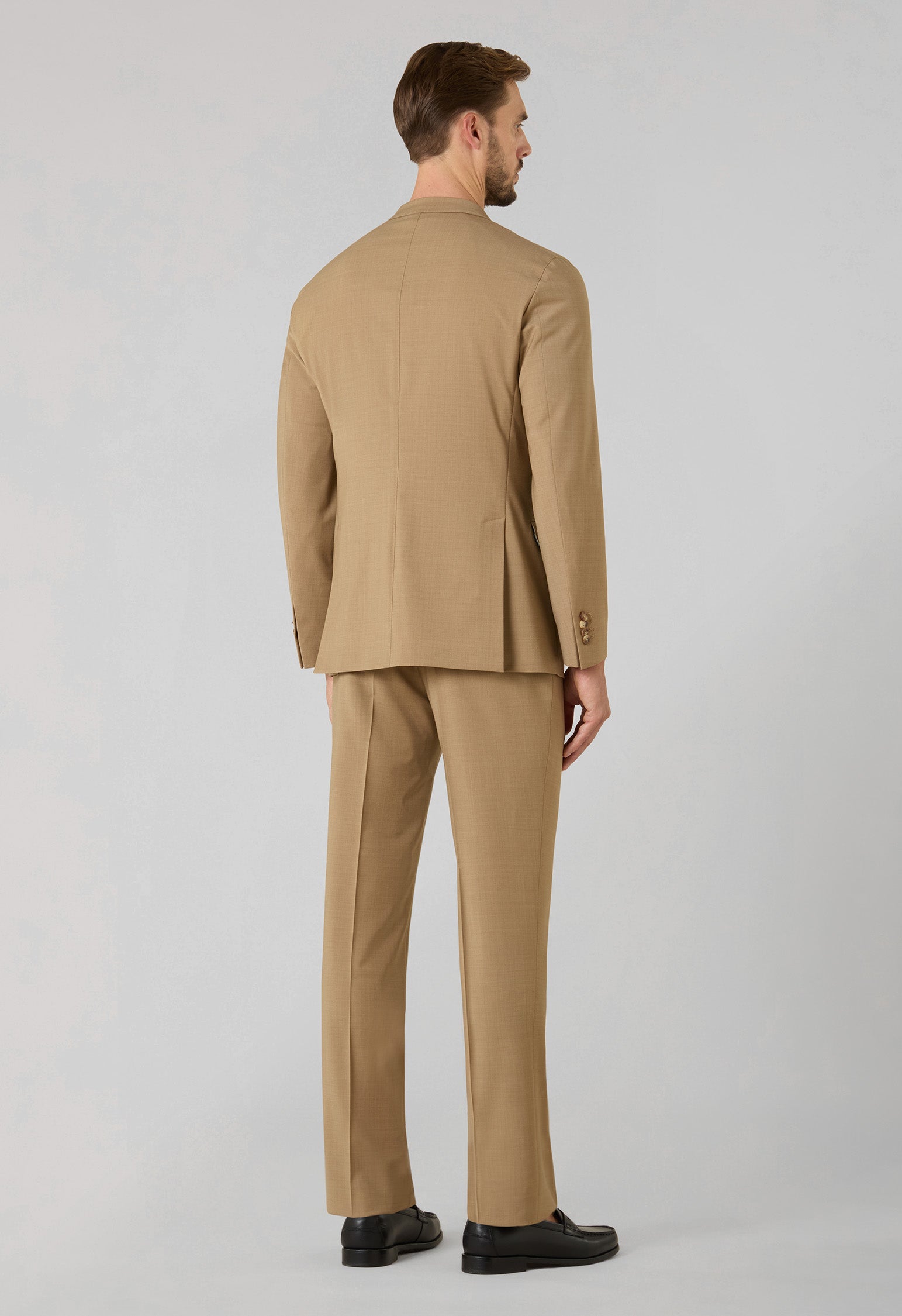 Abito K-Jacket in lana stretch cammello