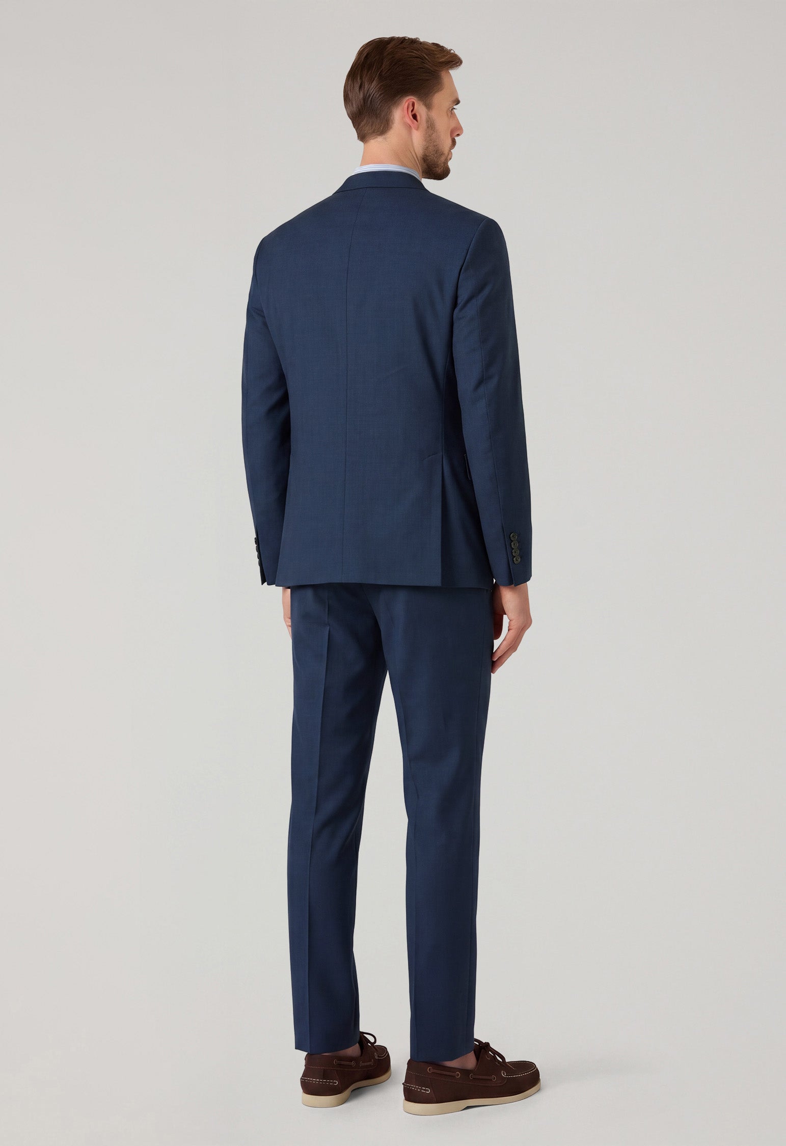 Abito K-Jacket in lana strutturata blu