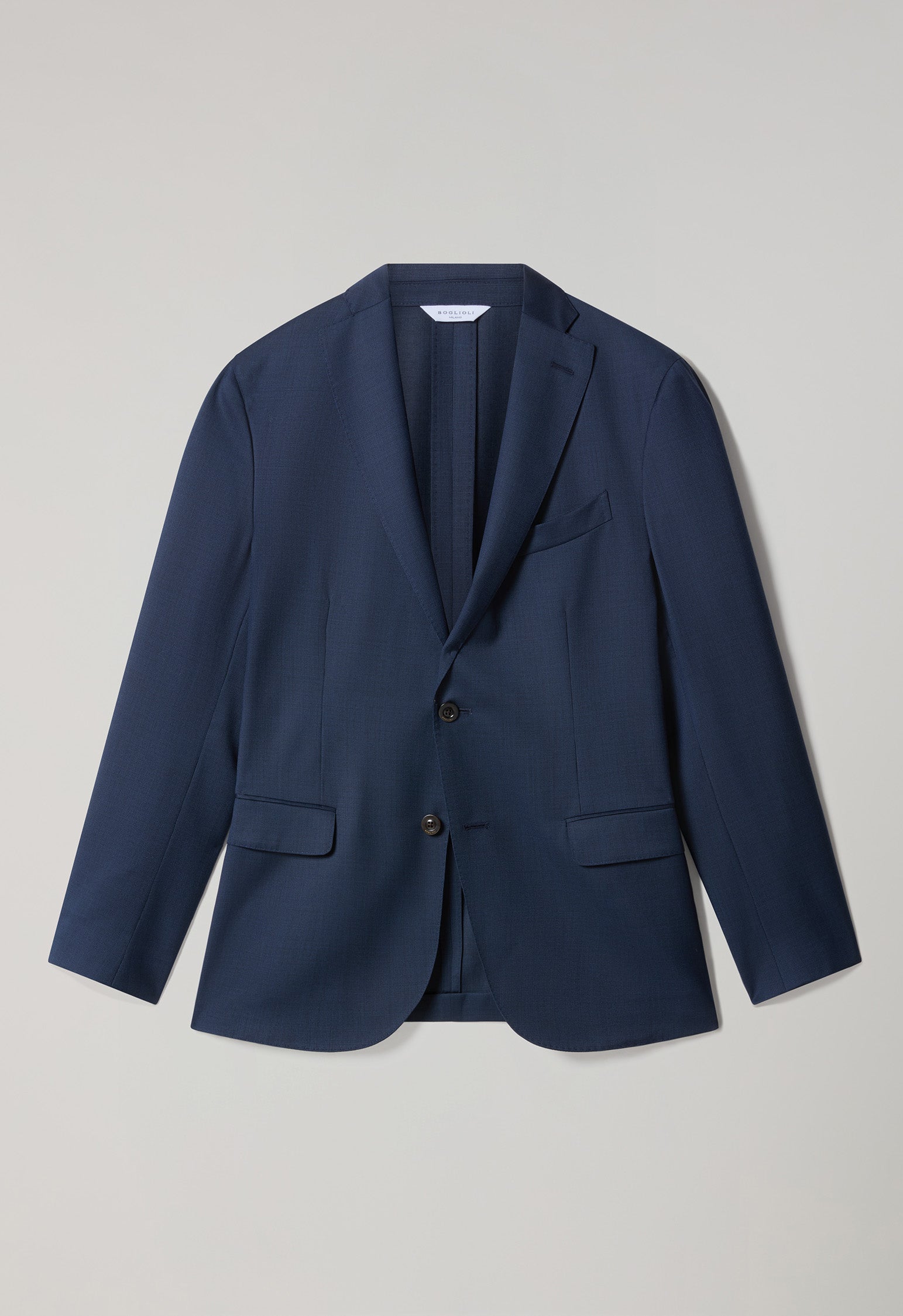 Abito K-Jacket in lana strutturata blu