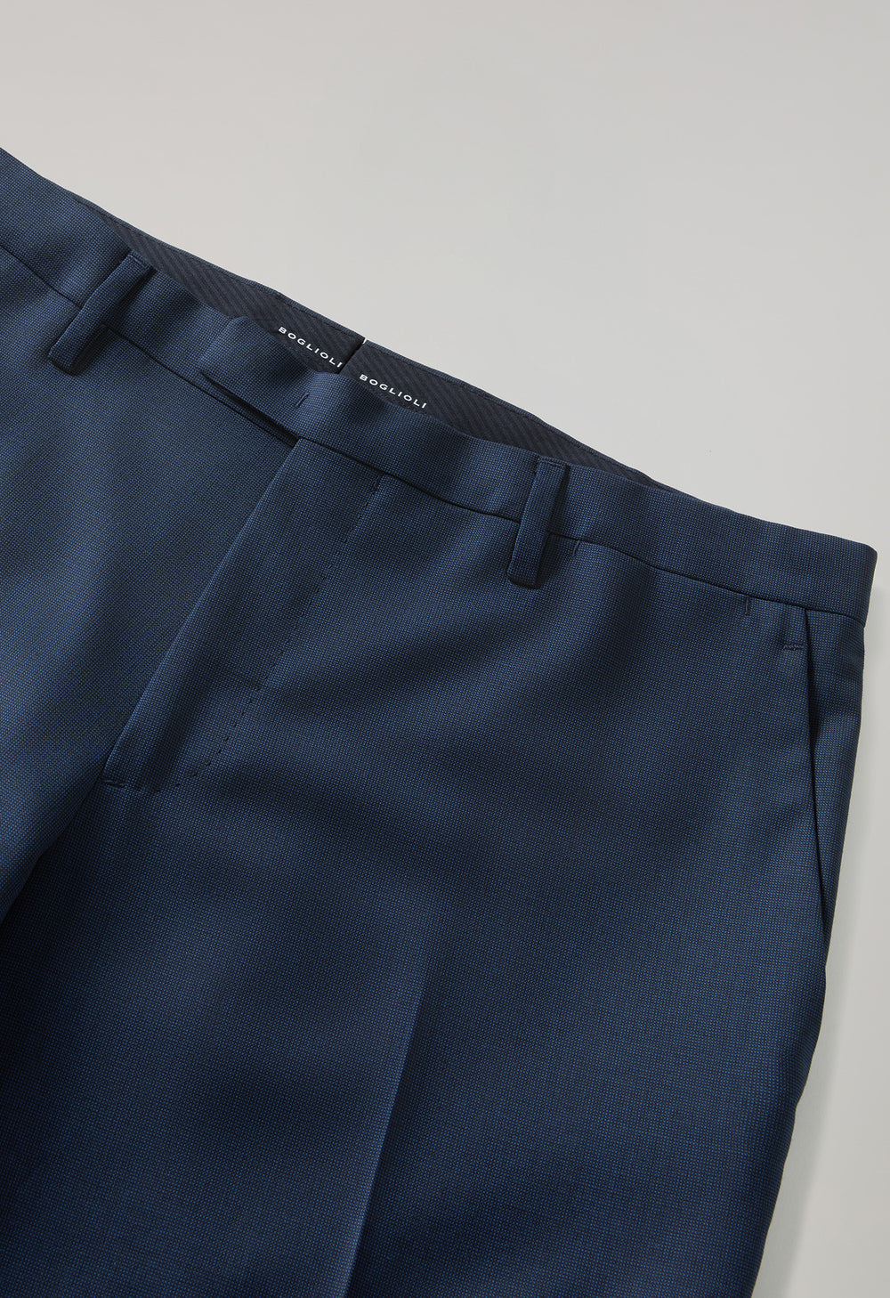 Abito K-Jacket in lana strutturata blu