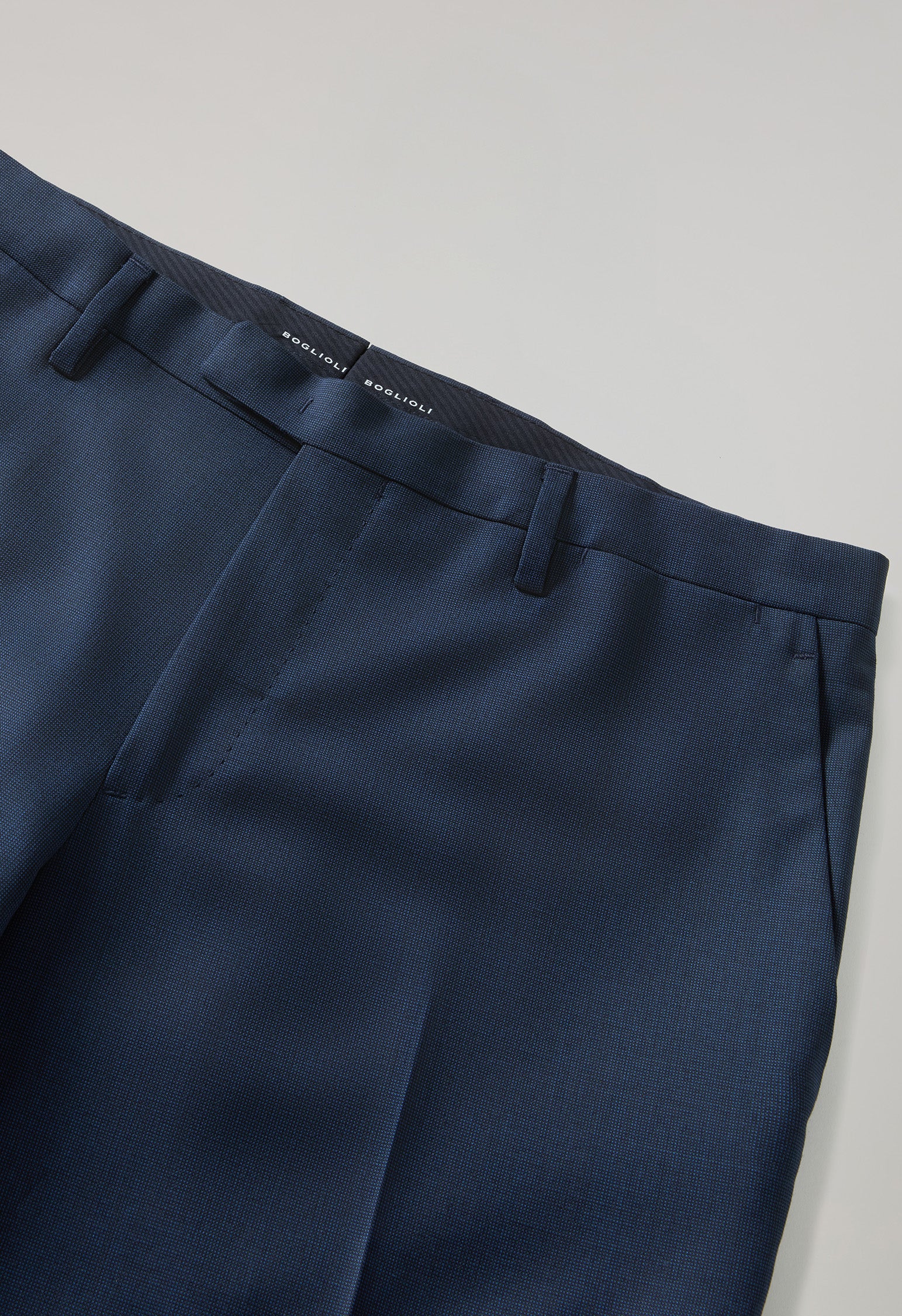Abito K-Jacket in lana strutturata blu
