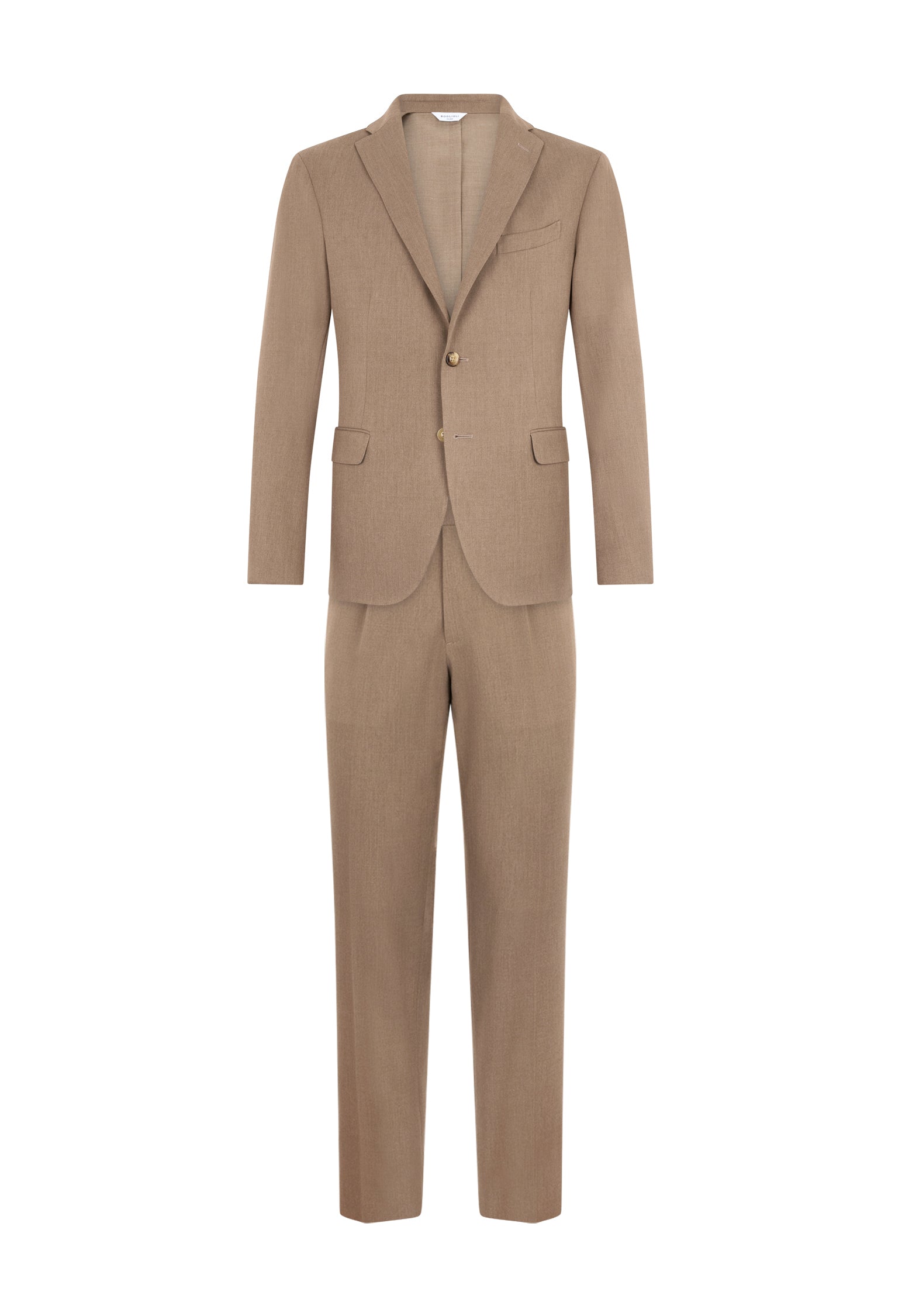 Beige Stretch Wool K-Suit