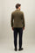 Khaki Knitted Jersey K-Jacket